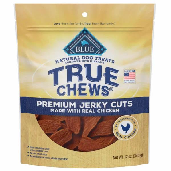 BLUE Buffalo True Chews Premium Jerky Cuts Natural Dog Treats, Chicken