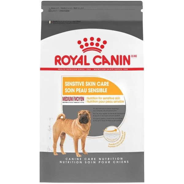 Royal Canin Medium Adult Sensitive Skin Care Dry Dog Food, 30lb