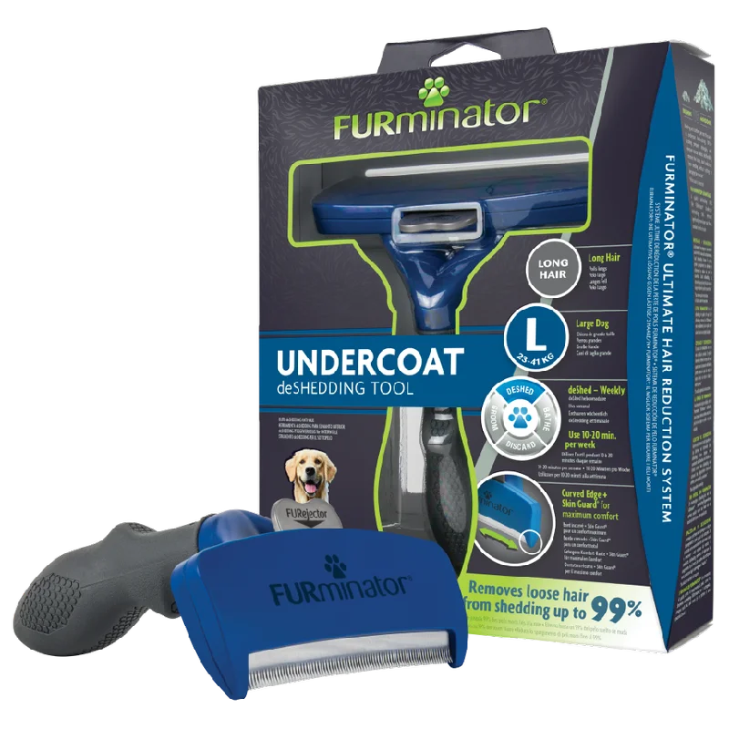 Furminator Large dog Undercoat Deshedding tool, Long hair