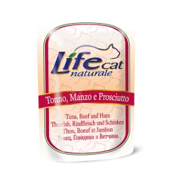 Lifecat Pouch Tuna/Beef/Ham, 70g