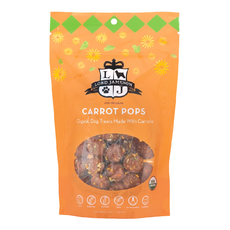 Lord Jameson Carrot Pops Organic Dog Treats (6 oz)