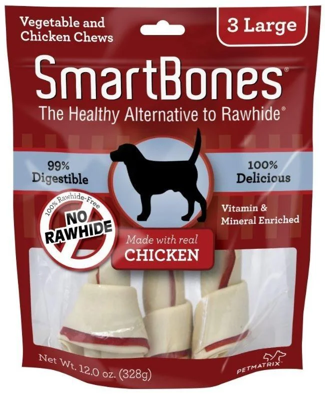 SmartBones Large Chew Bones Dog Treats