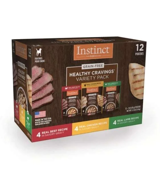 Instinct Healthy Cravings Grain Free Variety Pack Wet Dog Food Topper