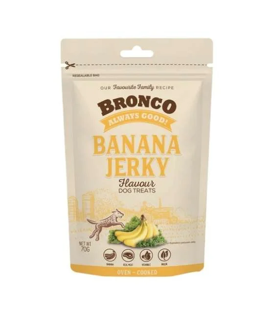 Bronco Chicken Jerky Dog Treat (Banana Flavoured)