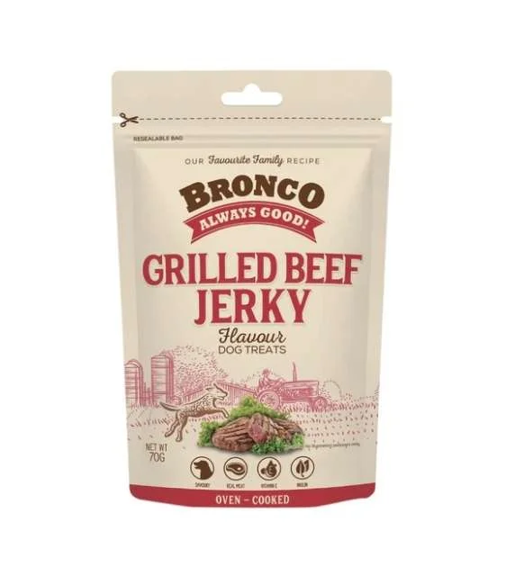 Bronco Chicken Jerky Dog Treat (Grilled Beef Flavoured)