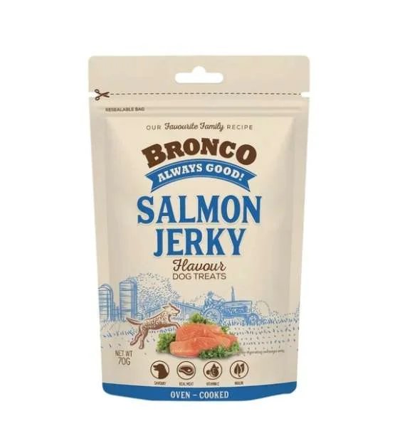 Bronco Chicken Jerky Dog Treat (Salmon Flavoured)