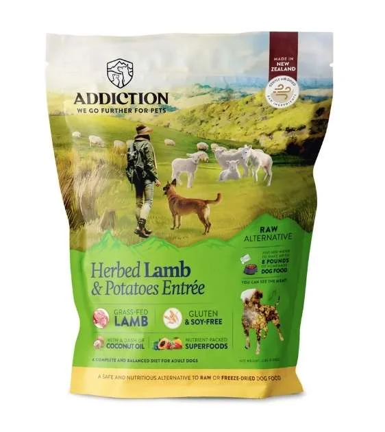 Addiction Air-Dried Dog Food (Herbed Lamb & Potatoes)