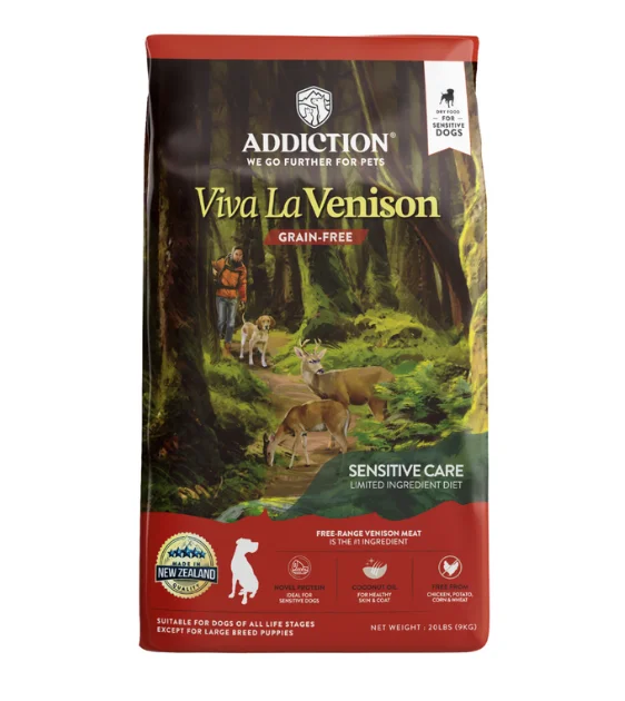 Addiction Dry Dog Food (Viva La Venison)