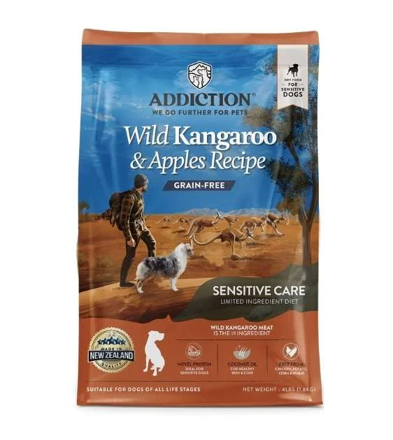 Addiction Dry Dog Food (Wild Kangaroo & Apples)