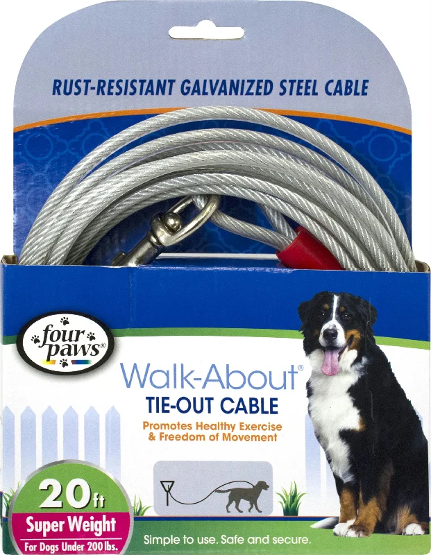 Four Paws Dog Tie Out Cable- Super Weight