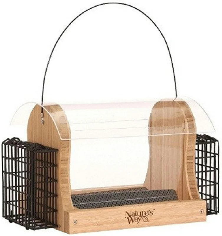 Hopper Feeder With Suet Cages