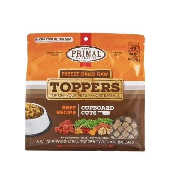 Primal Freeze Dried Raw Toppers For Dogs & Cats (Beef)