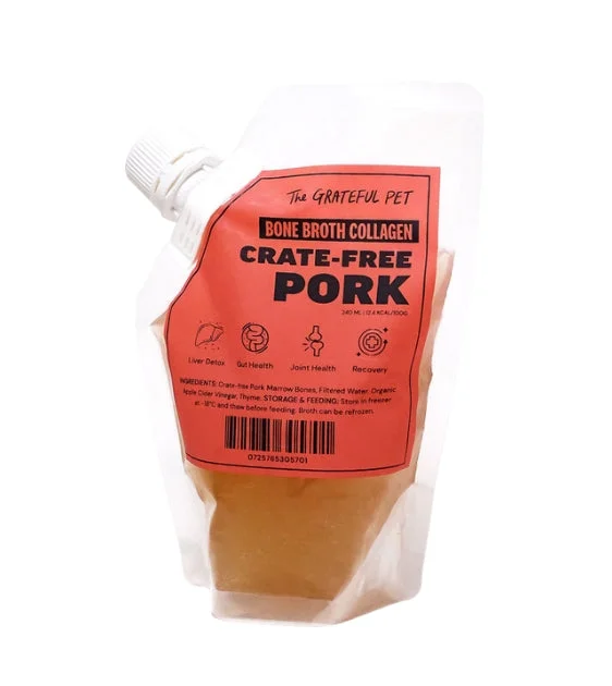 The Grateful Pet Bone Broth Collagen for Dogs & Cats (Pork)